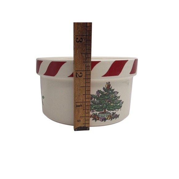 Spode Christmas Tree Peppermint Dip Set Complete In Box - Picture 7 of 15